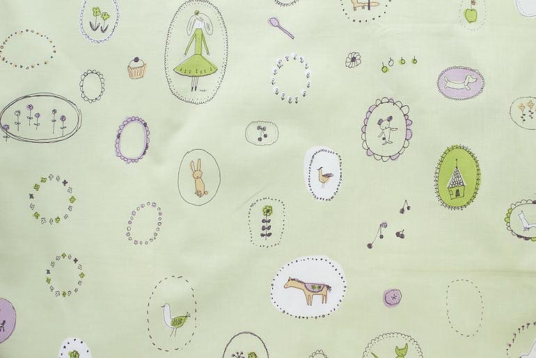 Jp　オーバルモチーフ<br />
	グリーン